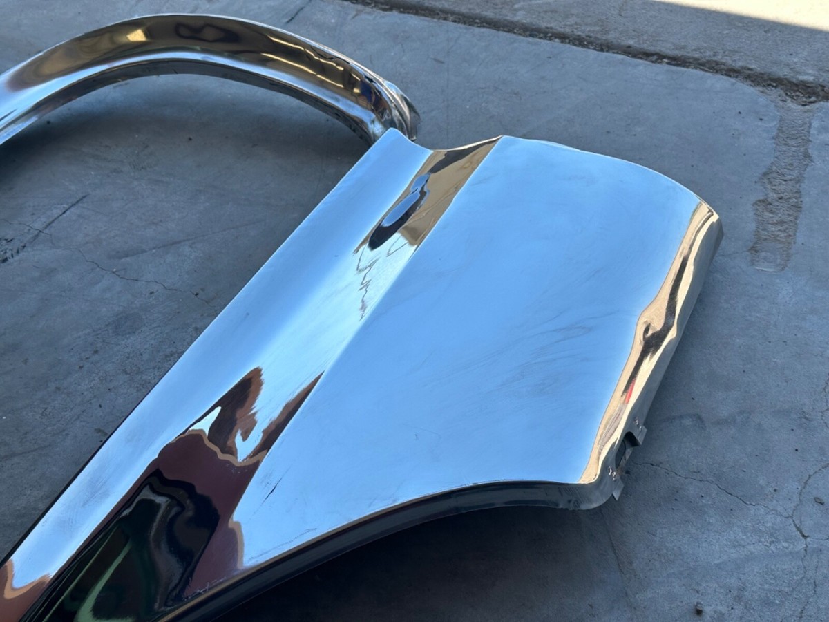 1957 1958 CADILLAC ELDORADO PAIR REAR FENDER SKIRTS POLISHED