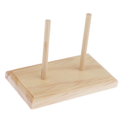 2-Spulen Fadenablage, Holzfadenhalter Nähorganizer