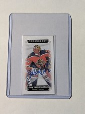 2018-19 UD Chronology Time Capsules Canvas Mini Auto #05/30 - John Vanbiesbrouck