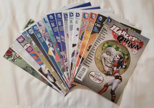 Harley Quinn Comic Lot Of 24, Vol 2-20 Issues, Vol3#75, Vol4#34, SS#1 & FCBD, NM