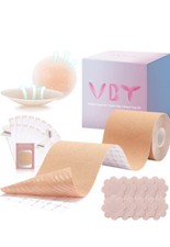 Boob Tape, Breast Tape for Breast Lift with 1 Breast Lift Tape, 10 Pairs Satin B