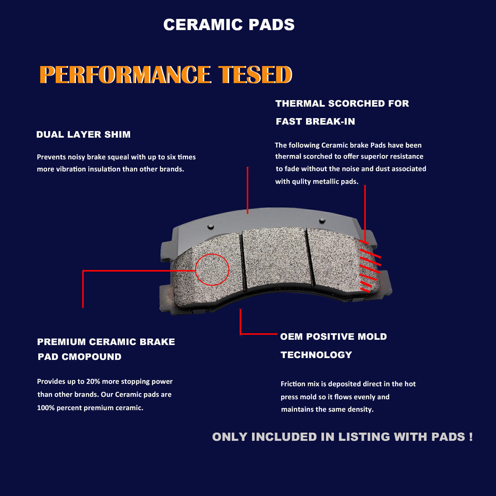 Front Drilled Rotors Disc + Ceramic Brake Pads Brakes for 2003-2017 Honda Accord