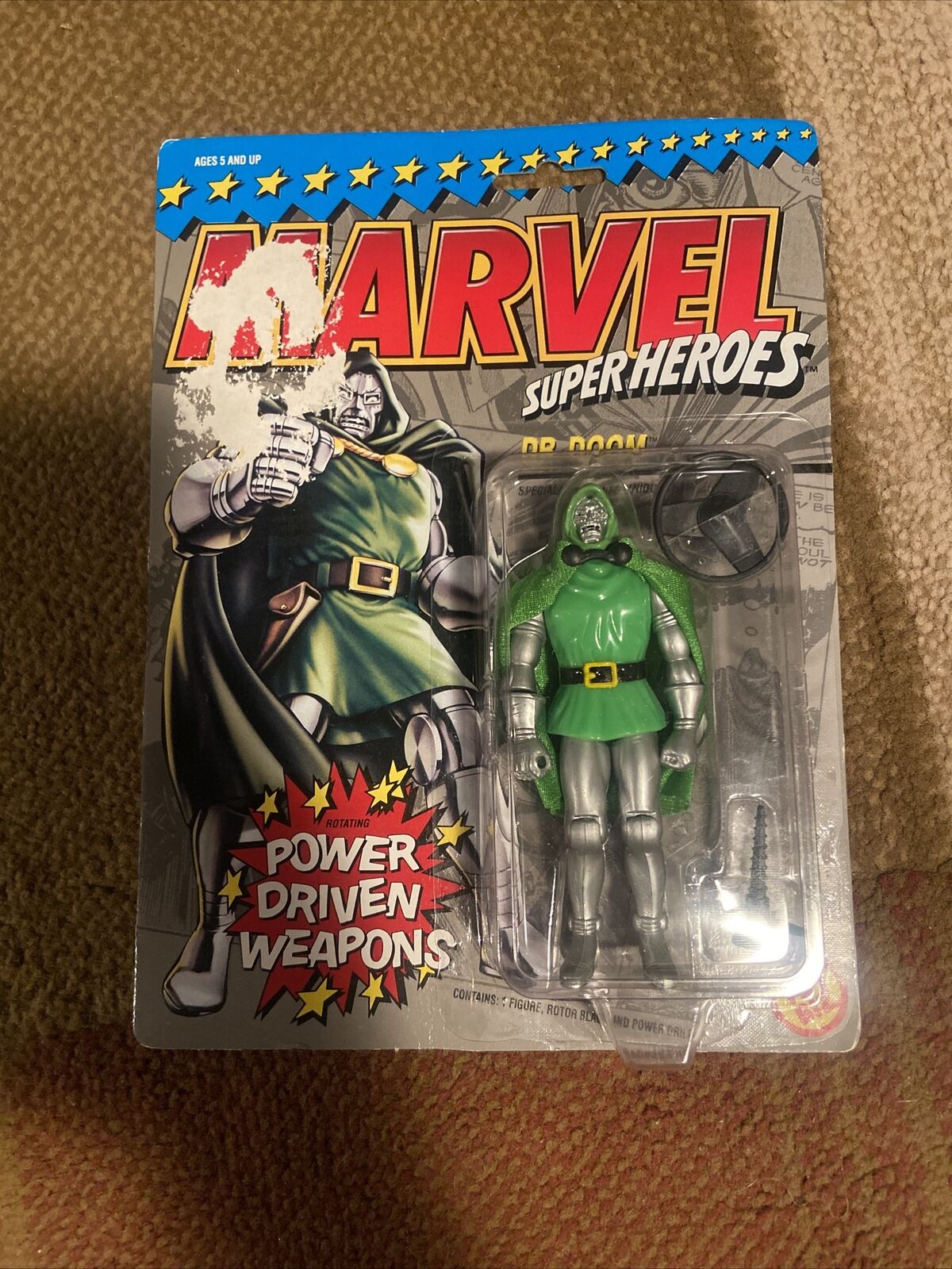 Doctor+Dr.+Doom+Power+Weapons+Toy+Biz+1990+Marvel+Super+Heroes+ ...