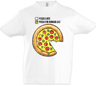 Pizza Diagram Kids Boys T-Shirt Fun Maker Pizzeria Addiction Addicted Teacher