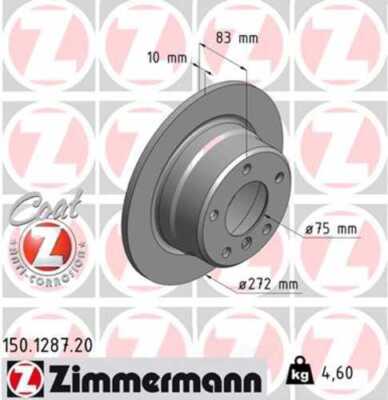 LORDCO - ZIMMERMAN 150128720 Disc Brake Rotor