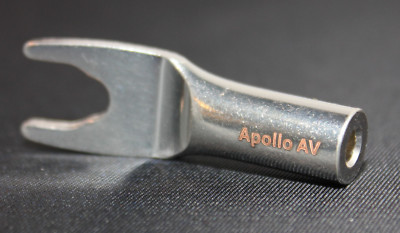 2 pack Banana to Spade adapters - OFC Copper - Silver Plated (no nickel base)