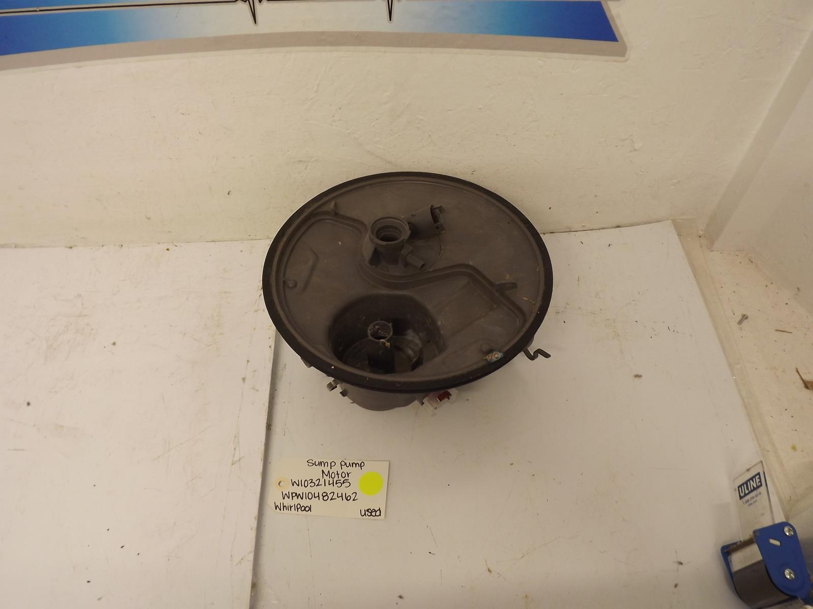 Whirlpool Dishwasher W10321455 WPW10482462 Sump And Pump Motor Used eBay