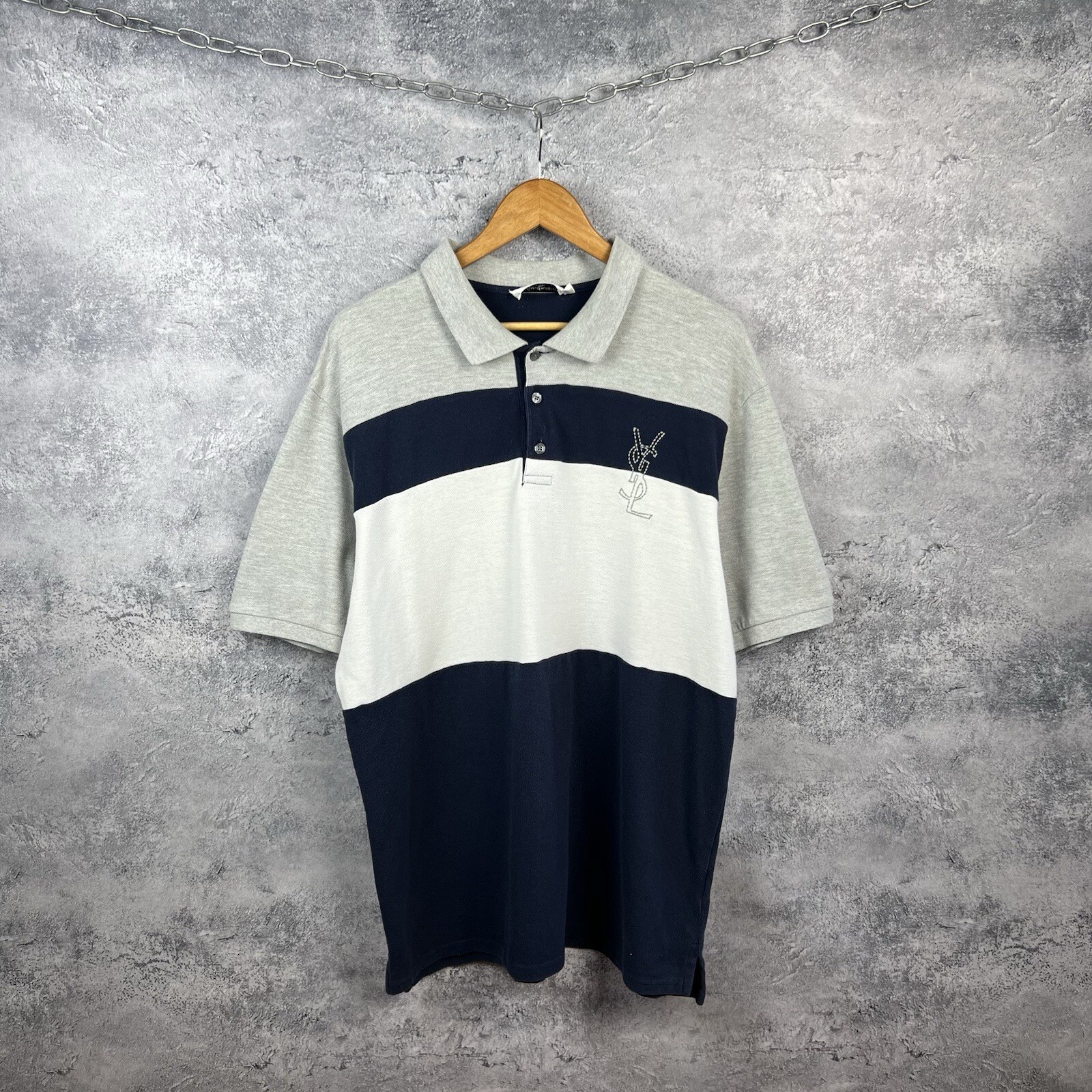 Polo uomo Yves Saint Laurent taglia XXL manica corta