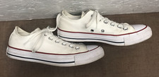 Converse Women's Size 7 Sneakers White Canvas Low Top Chuck Taylor Men's Size 5