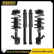 4PCs Complete Front Struts Rear Shocks for 2007- 2012 Nissan Sentra Base S SL SR