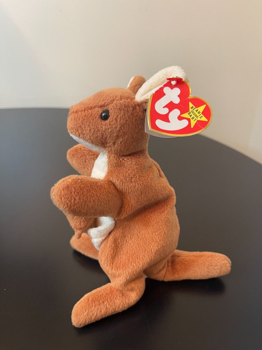 Kangaroo Beanie Pouch Beanie Baby 1996 Value Rare Pouch Kangaroo