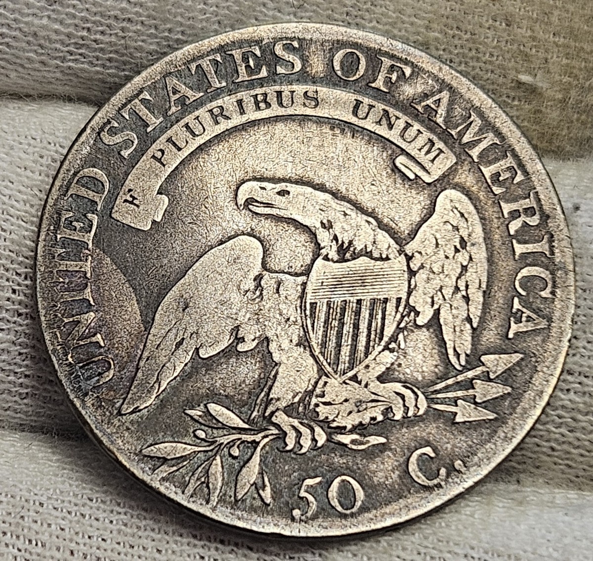 1808/7 Capped Bust Half Dollar 50. overdate 8 over 7 Circulated | eBay