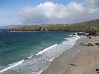 Photo 6x4 Sango Bay Durness Viewed from the headland behind the camp site c2011
