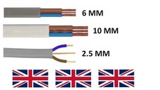 Twin and Bare Earth Electric Cable 6242Y T&E Lights Sockets 2.5, 6, 10 mm