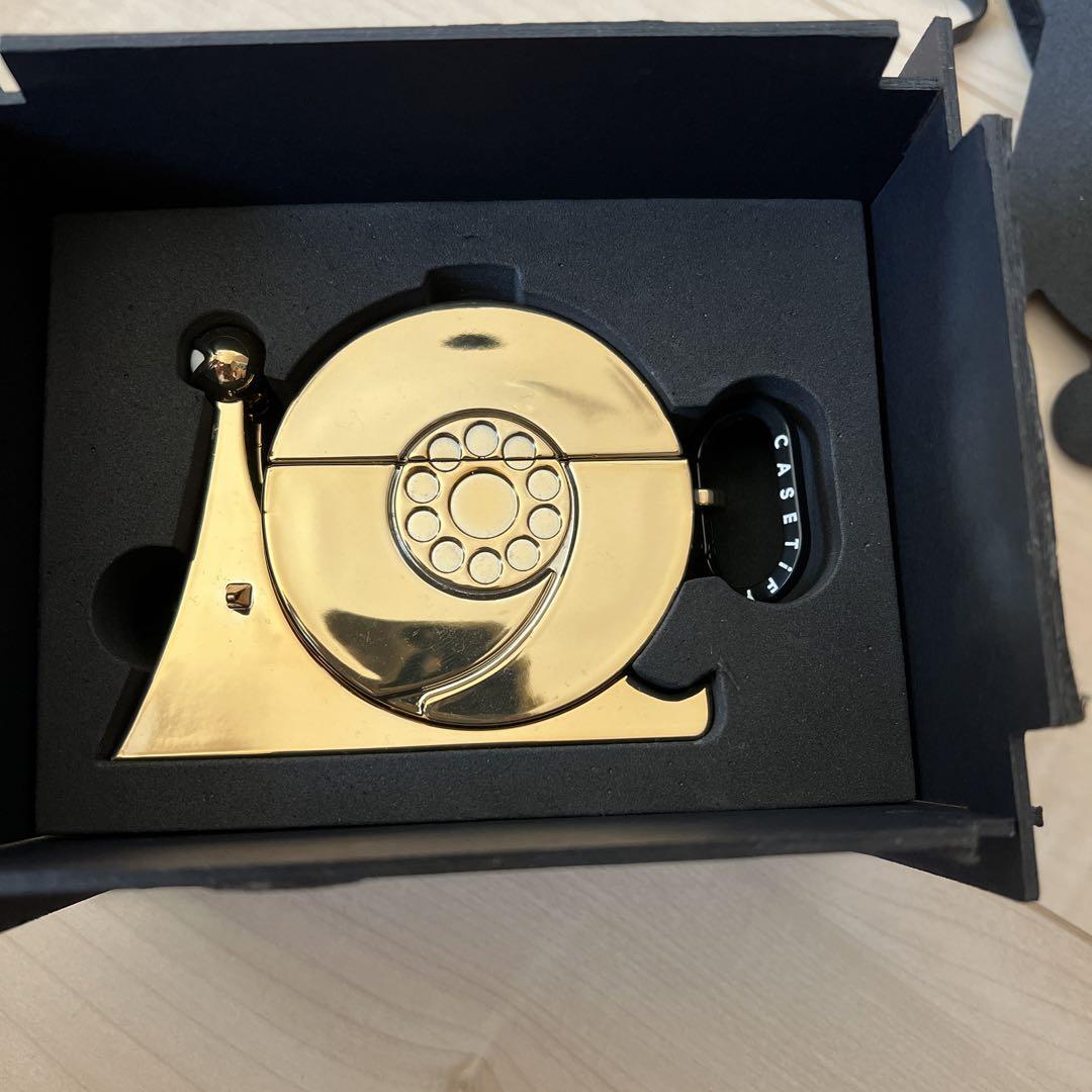 One Piece CASETiFY Golden DenDen Mushi AirPods Pro Case Transponder Snail Design-image