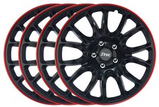 4x Radkappen Radblenden Radzierblenden Hero GTR 15 Zoll Schwarz Set für Nissan