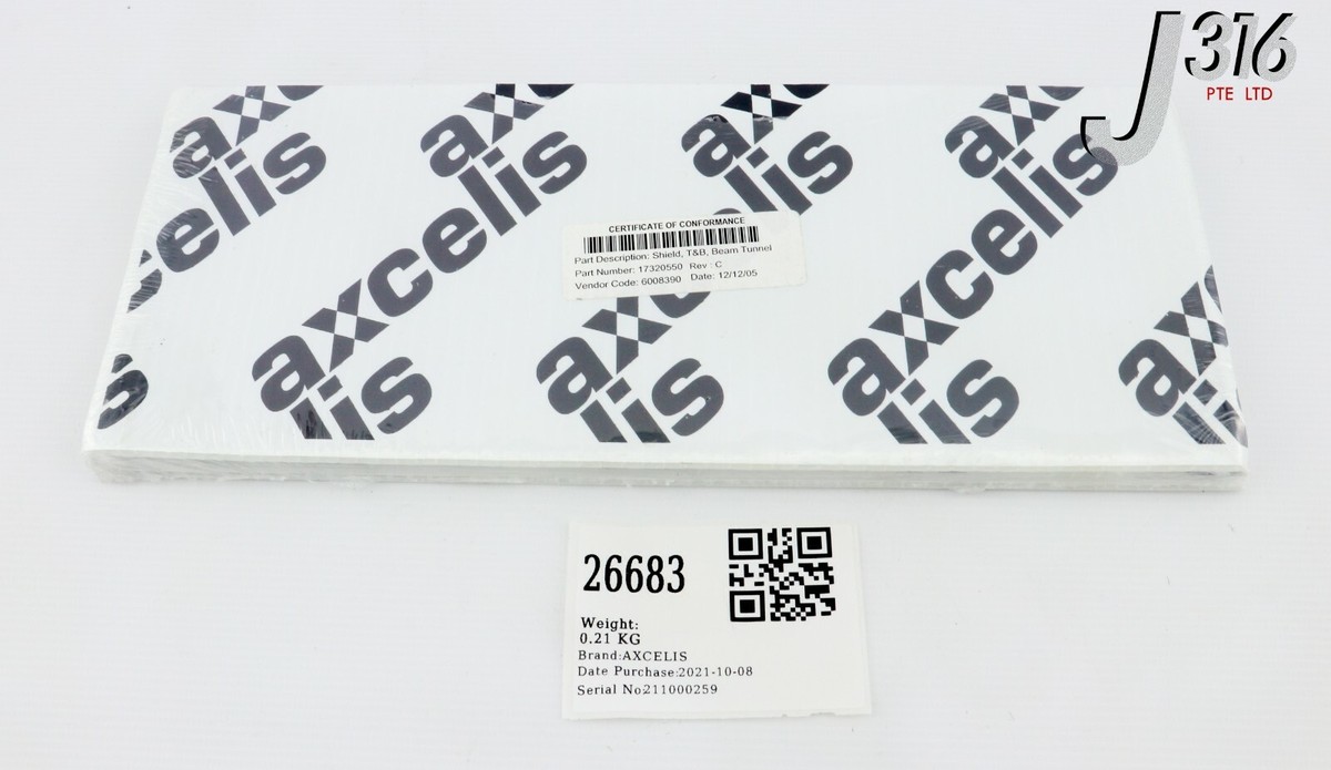 専用1 26683 AXCELIS SHIELD, T&B, BEAM TUNNEL (NEW) 17320550 | eBay