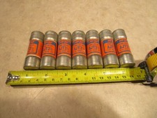LOT OF 7 GOULD SHAWMUT AJT3-1/2, 3-1/2A, 600VAC, CLASS J FUSES, T0120