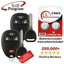2 For 2010 2011 2012 2013 2014 2015 2016 Chevrolet Traverse Remote Fob + Key