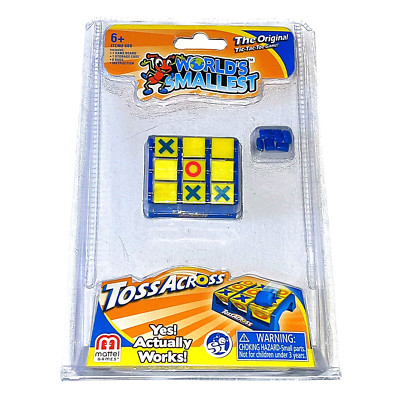 Neu: Mini Toss Across World's Smallest Mattel Tic Tac Toe 90er Spielzeug