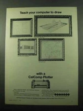 1969 Calcomp Plotter Ad - Teach Your Computer to Draw
