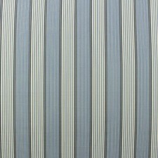 P KAUFMANN JOHN NAVY BLUE WHITE PINSTRIPE COTTON MULTIUSE FABRIC BY YARD 54"W
