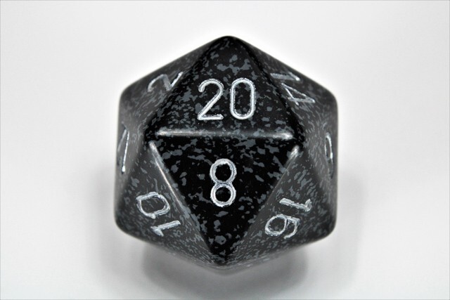 Chessex 34mm Speckled D20 x1 Ninja XS2072 | eBay