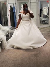 plus size wedding dresses sz 20 white