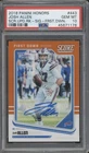 2018 Honors Score Update First Down #443 Josh Allen 8/10 RC Auto Gem Mint PSA 10