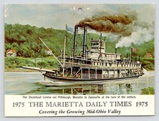 The Marietta Daily Times Newspaper c1975 Collection Record Paperboy VTG Postcard