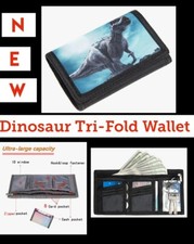 Tyrannosaurus Rex Dinosaur Tri-Fold Wallet NEW in PACKAGE T Rex Gift Present