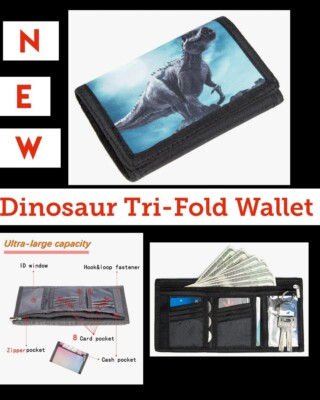 Tyrannosaurus  Rex Dinosaur T Rex Tri-Fold Wallet NEW in PACKAGE