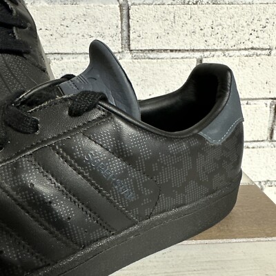 Adidas Men's Superstar PCI 789002 Black . Soft Touch Leather,Size 10 | eBay