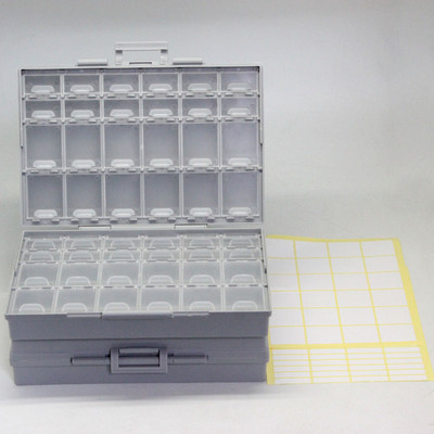 AideTek 2 Stk Boxall48 Gehäusekörper SMD Smt 0805 0603 0402 Components Storage