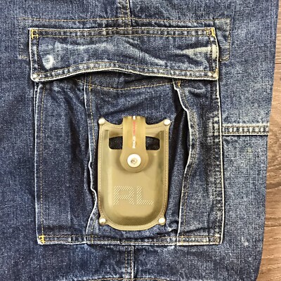 Polo Jeans Co Ralph Lauren Mens Vintage 90s Cell Phone Cargo Denim