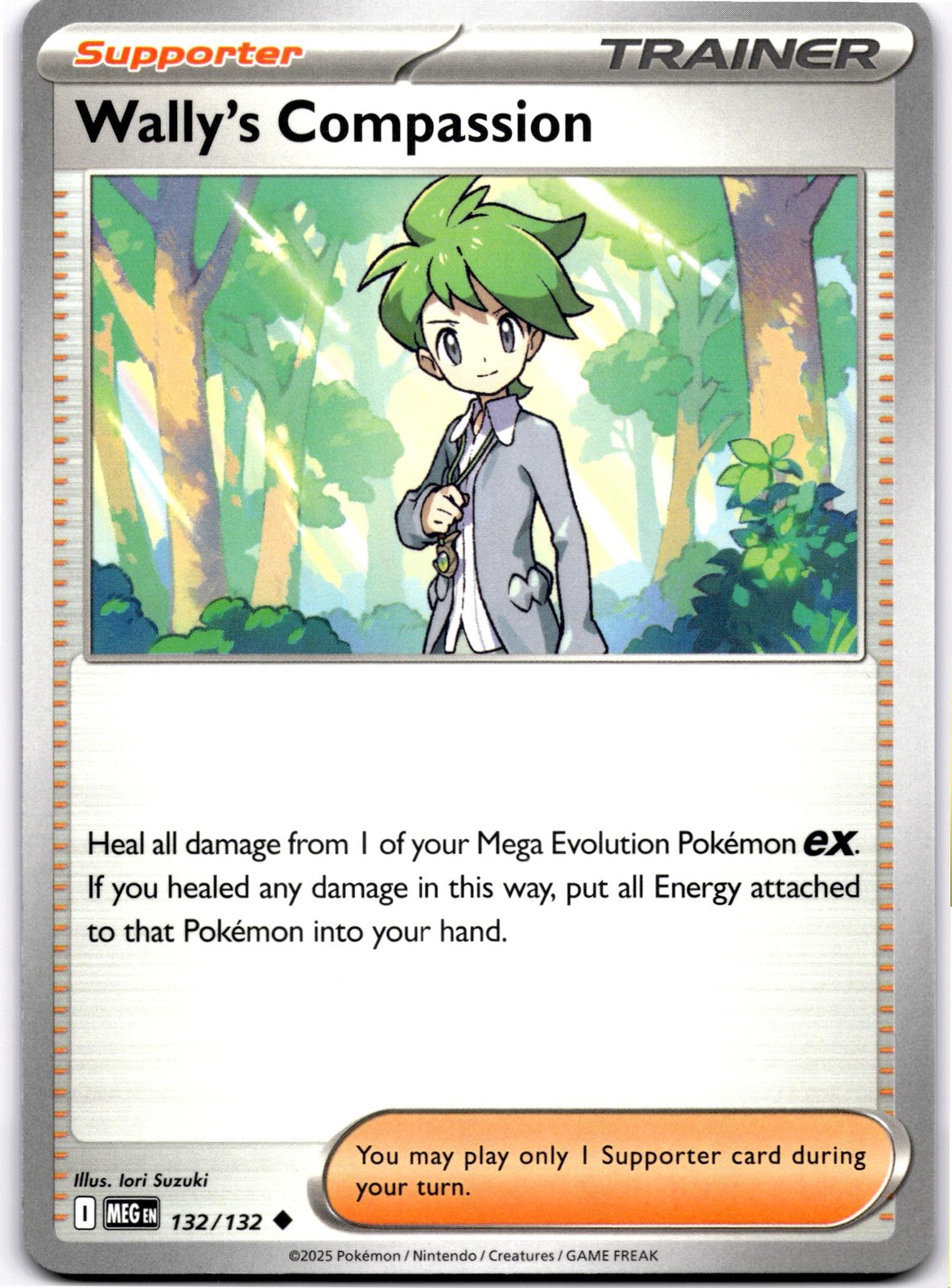 Wally's Compassion - Uncommon ME01: Mega Evolution 132/132 NM Pokemon