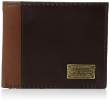 Tommy Hilfiger Men's Leather Credit Card ID Wallet Billfold Brown 31TL22X047