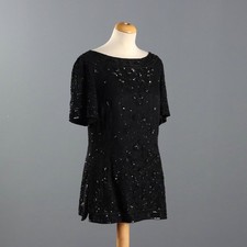Escada Maglia Vintage Seta Ricamata Taglia M Germania Anni 80 Originale