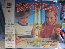 552. M.B. 1986 vintage Ker-Plunk Gioco da Tavolo Completo In Ottime Condizioni 