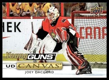 2019-20 Upper Deck UD Canvas YG Joey Daccord Rookie Ottawa Senators #C109
