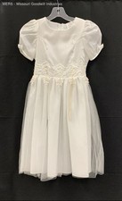 Girls Ivory Embellished Flower Girl Dress Elegant Style Size 10 Children's Wear