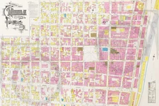 Mobile, Alabama 1924 Restored Map Airborne Jaguars Springhill FREE SHIPING!