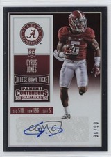 2016 Contenders Draft Picks College Bowl Ticket 36/99 Cyrus Jones #260 Auto 3y4