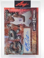 KENDRICK PERKINS 2020-21 LEAF SPORTS HEROES ORANGE AUTO /6 #G-KP1 Q1946