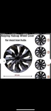 16 inch Hub Cover 1PC Black Replacement Hub Caps Adjustable