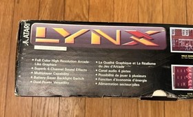 Atari Lynx Model 2 Deluxe Pack Handheld Console PA4111 w Box & Manual Tested