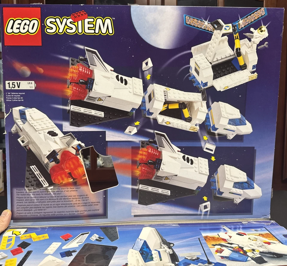 LEGO Space Port 6456 Mission Control BOX ONLY Retired 1999 - Image 3 of 4