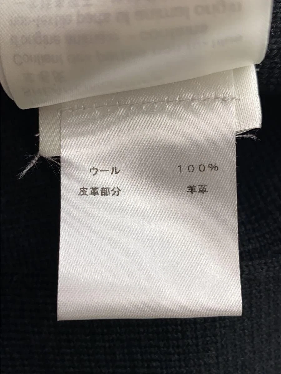 LOUIS VUITTON（LV） LOUIS VUITTON altra maglia blouson con colletto shearling giacca L lana nera usata