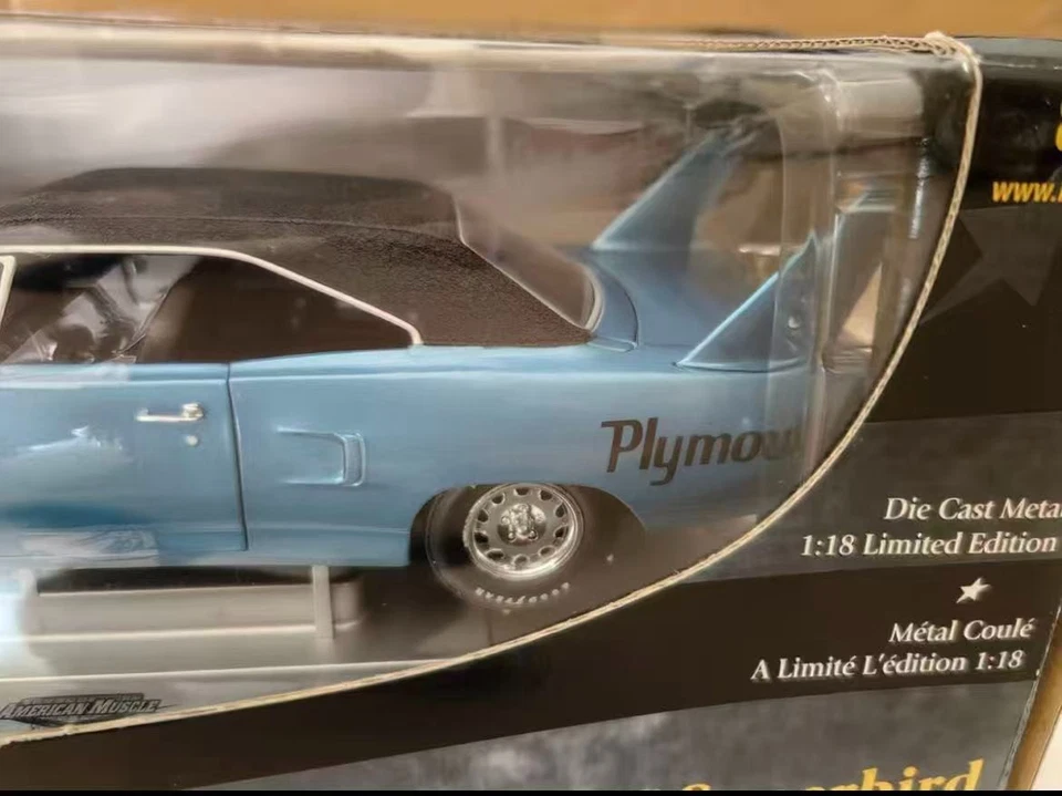 2006 Ertl American Muscle 1:18 1970 Plymouth Superbird (Blue Firepower) - Image 2 of 4