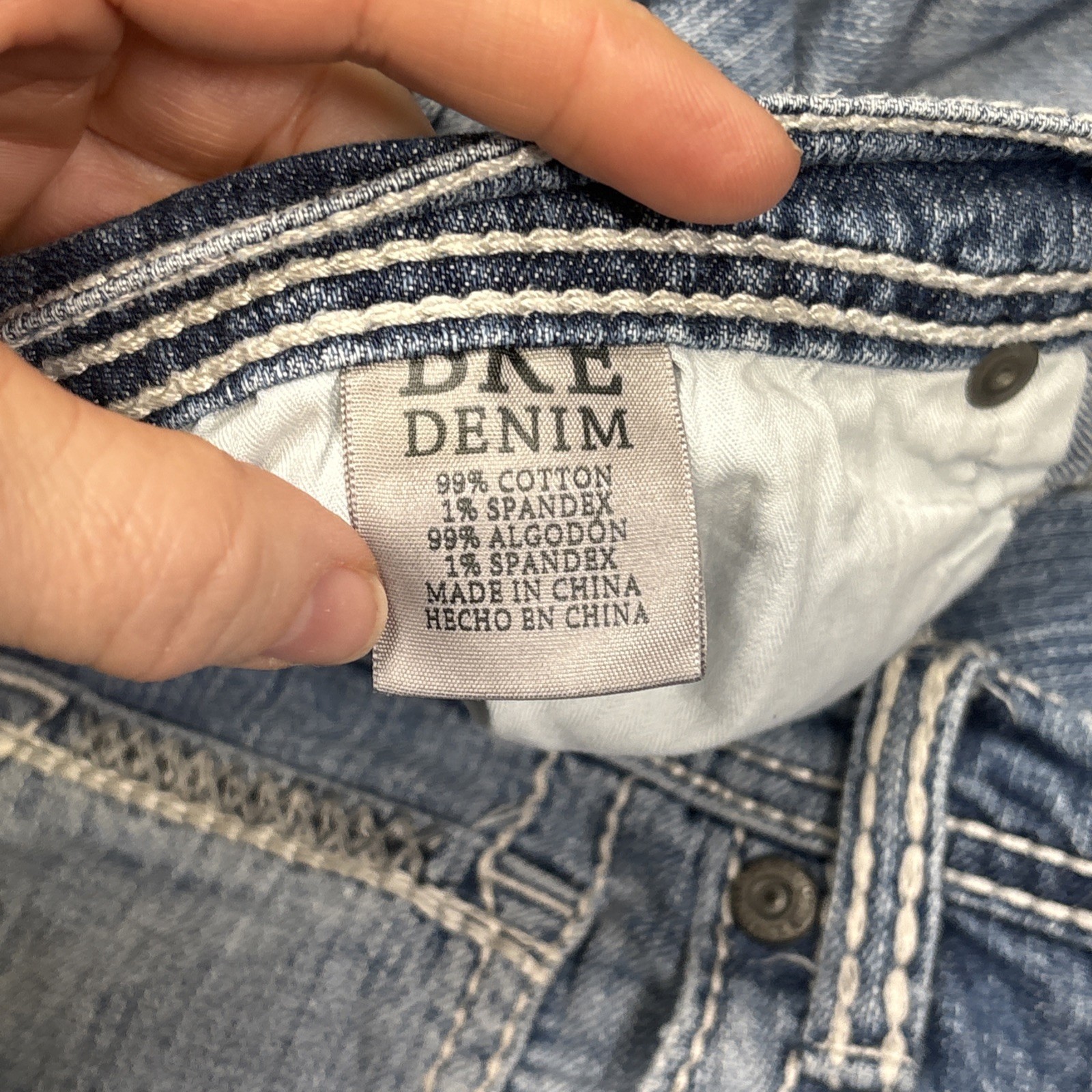 BKE Tyler Jeans Mens 38XXL Fits 40 X 36.5 Blue Denim Casual Faded - View 5